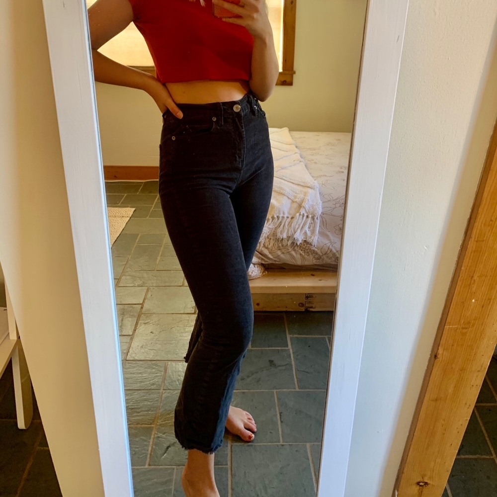 Urban Outfitters corduroy cropped flare jeans!